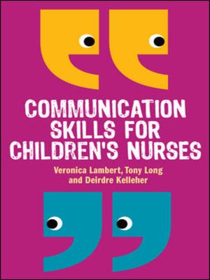 cover image of Communication Skills for Children's Nurses
